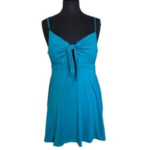 SO Goods For Life Aqua Blue Babydoll Skater Mini Sundress Junior's Size M (NWT)